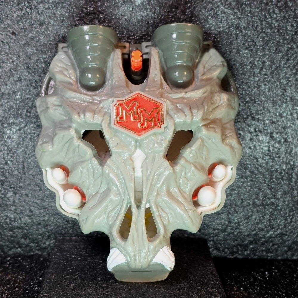 Vintage 1992 Bluebird Mighty Max Doom Zones Wolfship 7 Grey Wolf Head Playset